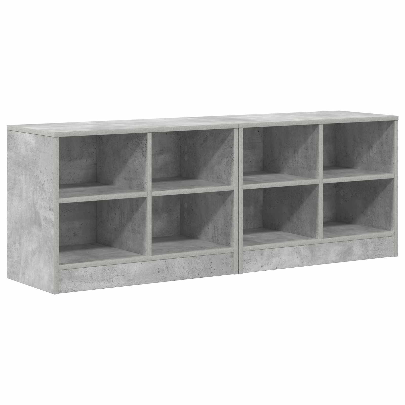 Ormarić za krevet s policom 2 pcs Betonska siva 66 x 33 x 48 cm
