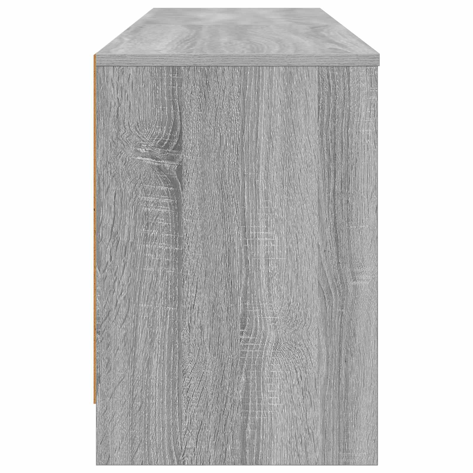 Ormarić za krevet s policom 2 pcs Siva Sonoma 66 x 33 x 48 cm