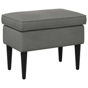 Stolica za noge Tamnosiva 55 x 35 x 41 cm Baršun