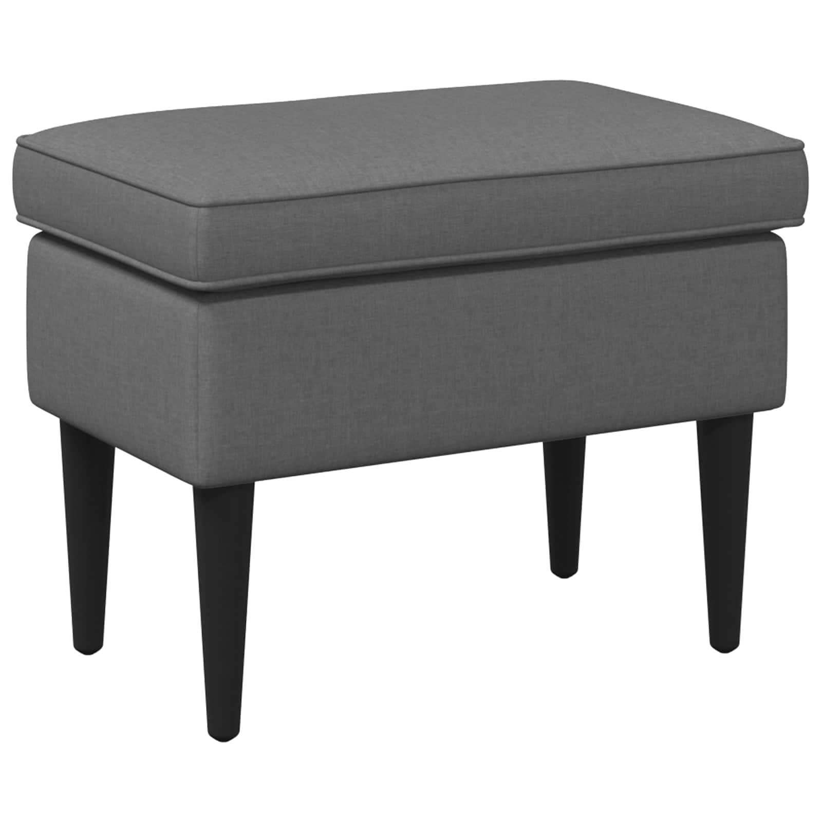 Stolica za noge Tamnosiva 55 x 35 x 41 cm Tkanina