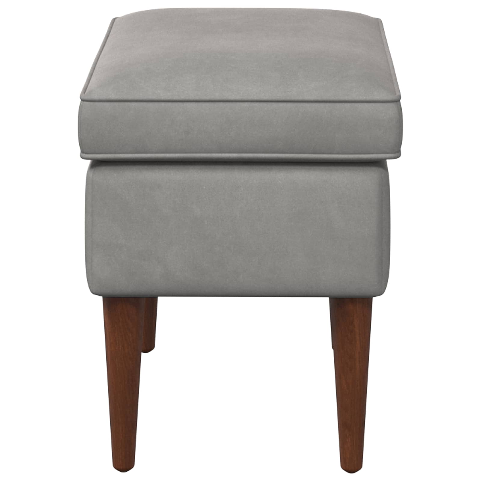 Stolica za noge Svjetlosiva 55 x 35 x 41 cm Baršun