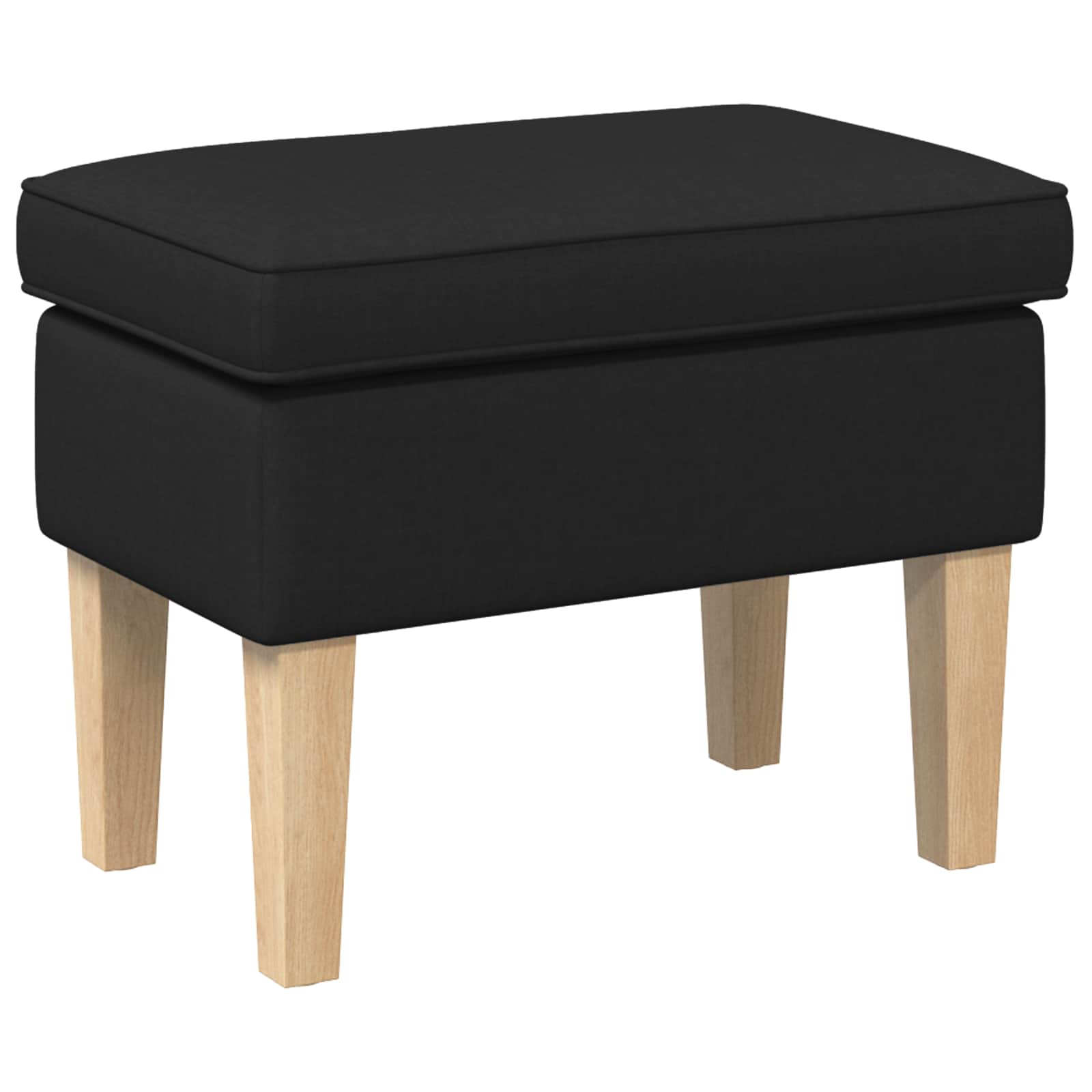 Stolica za noge Crna 55 x 35 x 41 cm Tkanina