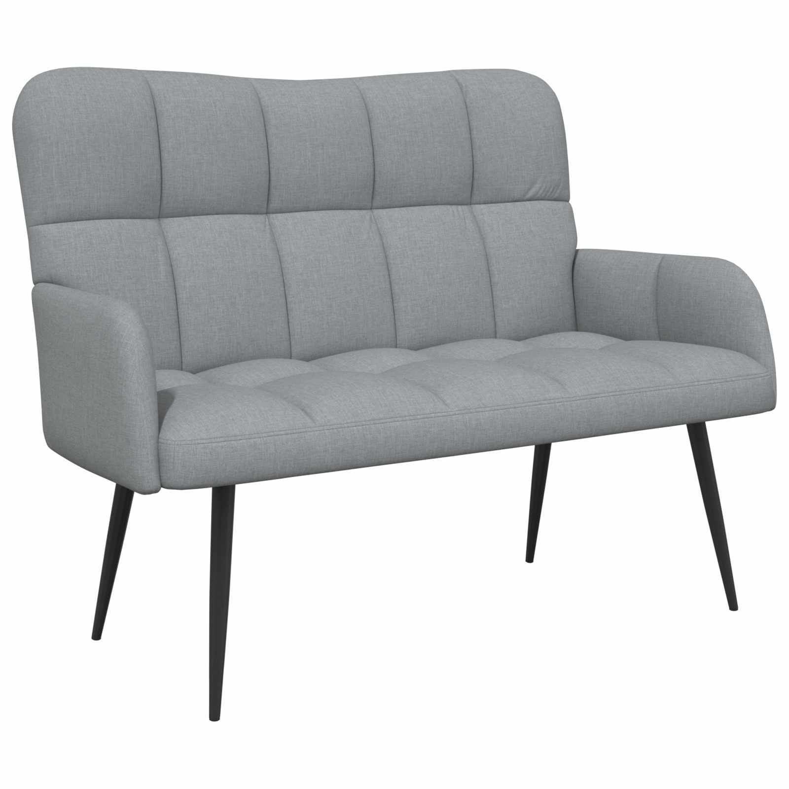 Sofa za dvije osobe Svjetlosiva 115 x 61 x 87 cm Tkanina