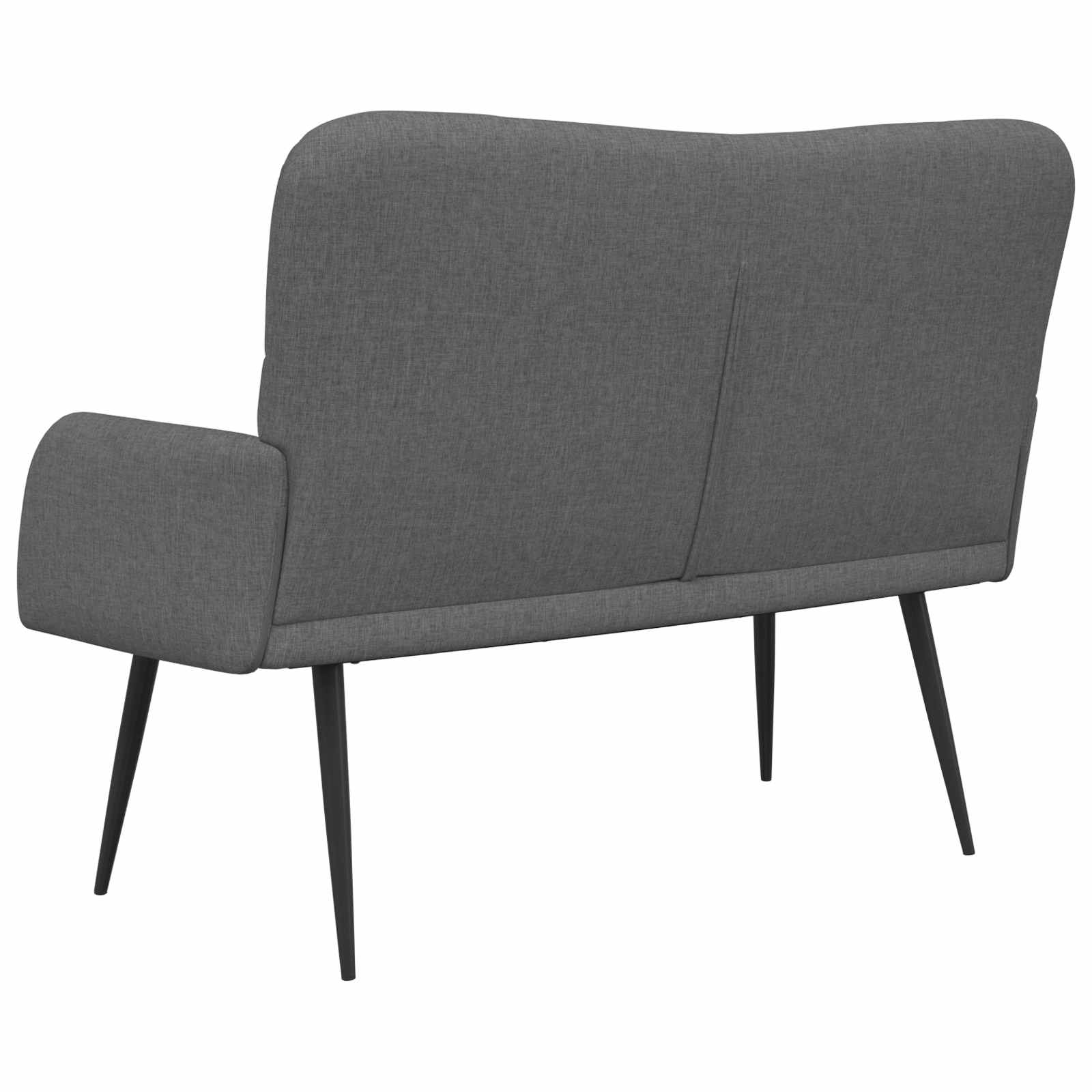 Sofa za dvije osobe Tamnosiva 115 x 61 x 87 cm Tkanina