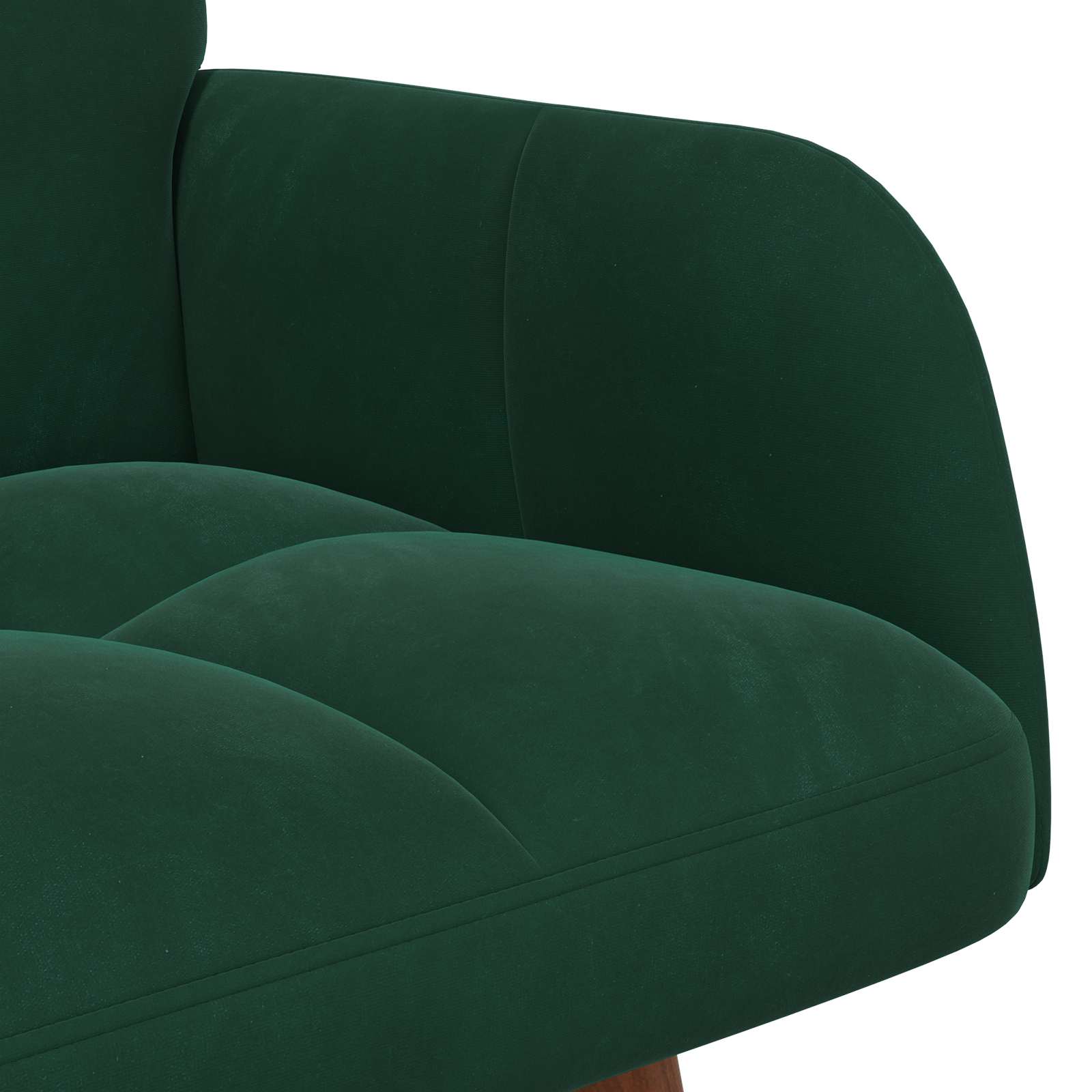 Sofa za dvije osobe Tamnozelena 115 x 61 x 87 cm Baršun