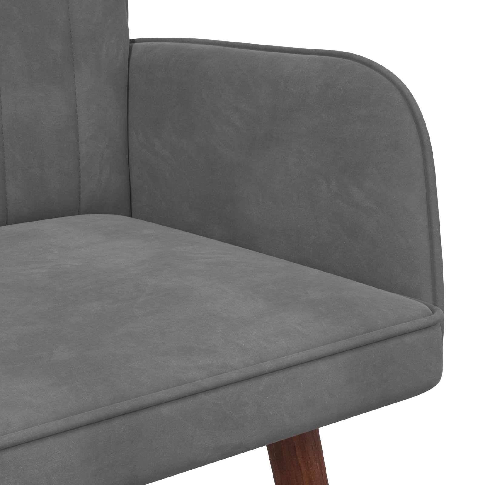 Sofa za dvije osobe Tamnosiva 115 x 61 x 87 cm Baršun