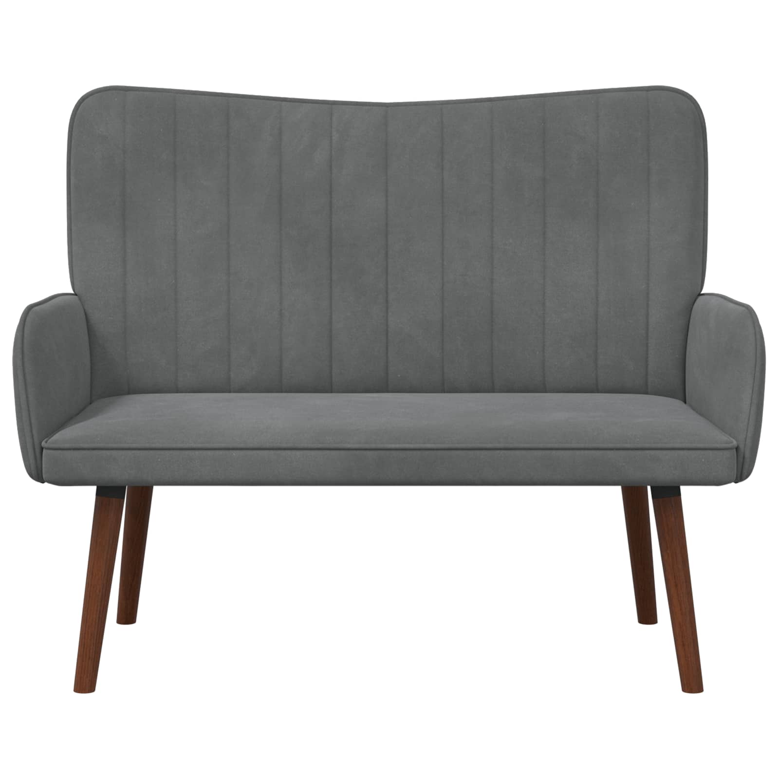 Sofa za dvije osobe Tamnosiva 115 x 61 x 87 cm Baršun