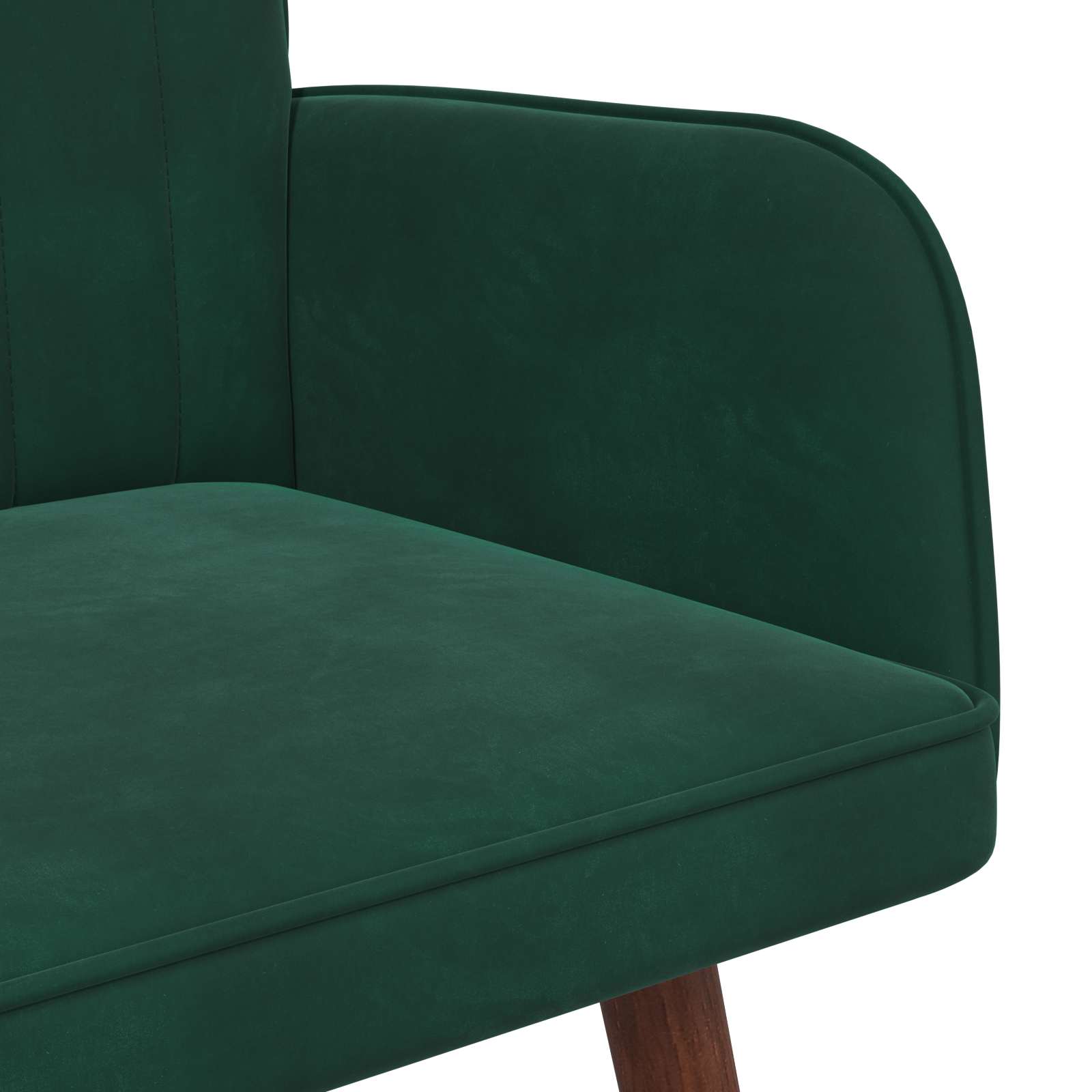 Sofa za dvije osobe Tamnozelena 115 x 61 x 87 cm Baršun