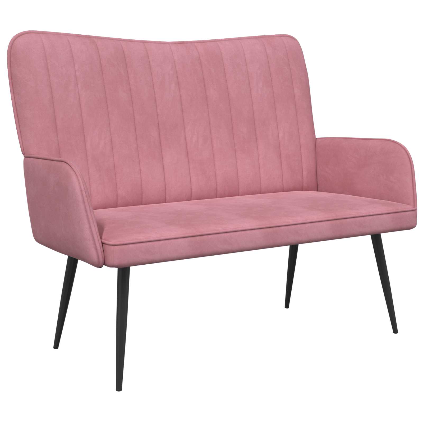 Sofa za dvije osobe Ružičasta 115 x 61 x 87 cm Baršun