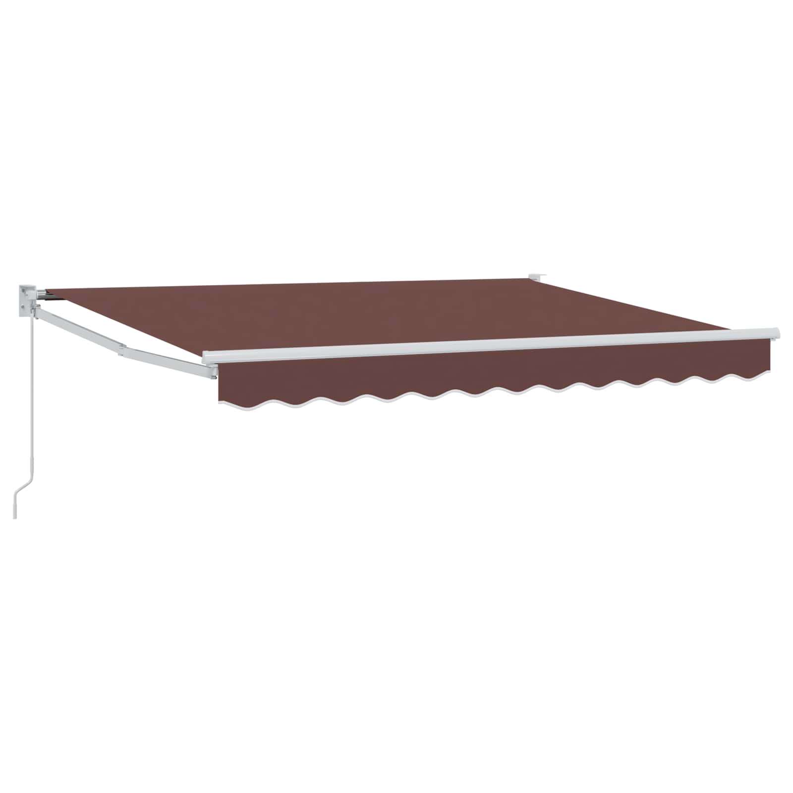 Povlačivi tende Smeđa 3 x 2 m 100% Poliester i Aluminij