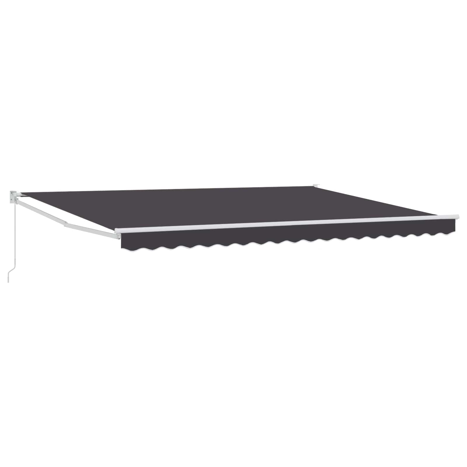 Povlačivi tende Antracit 4 x 2 m 100% Poliester i Aluminij