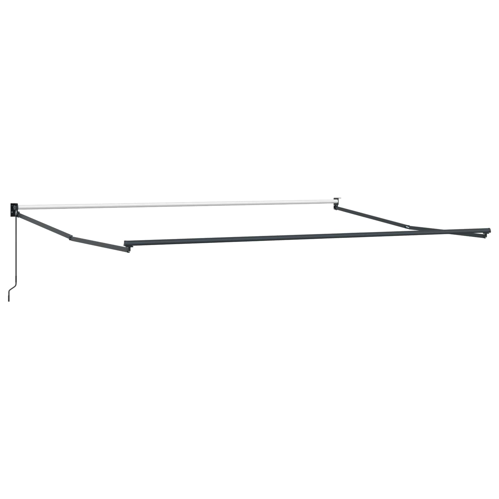 Povlačivi tende Antracit 4 x 2 m 100% Poliester i Aluminij