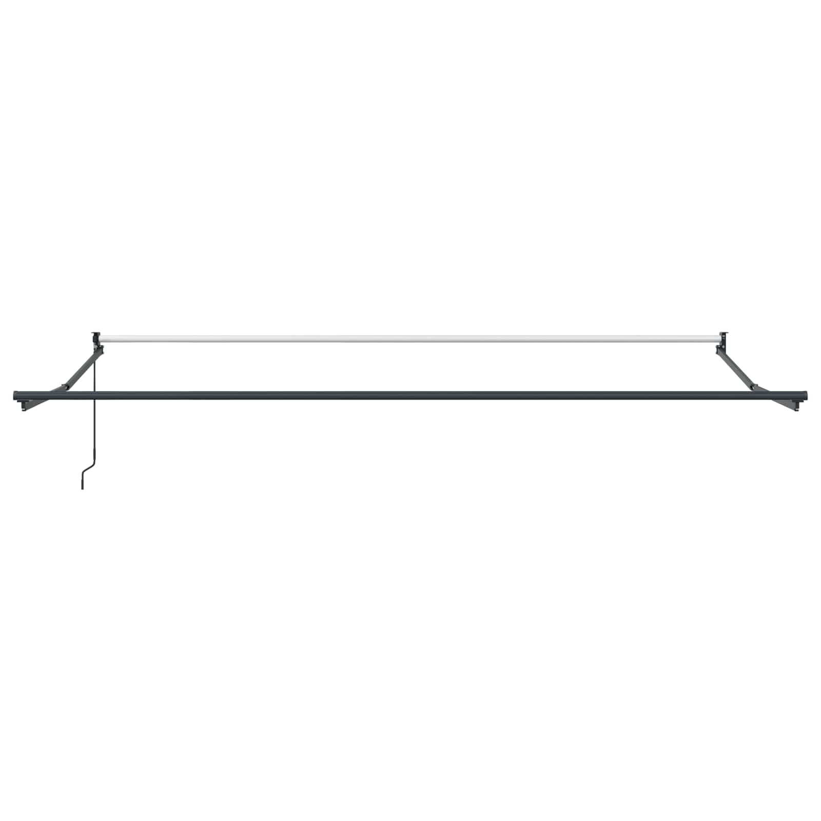 Povlačivi tende Antracit 4 x 2 m 100% Poliester i Aluminij