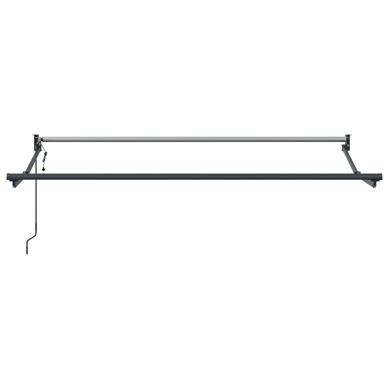 Nadstrešnica Narančasta, crna i žuta 3 x 2 m Poliester i metal