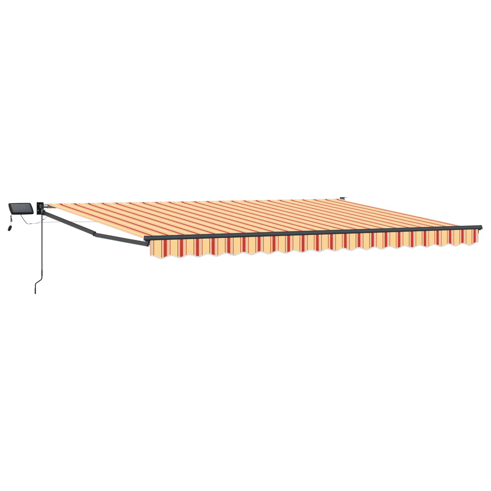 Ručna zlačivna tenda s LED diodama Šareni 5 x 3 m