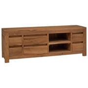 TV komoda 110 x 30 x 40 cm Prirodna Čvrsto teak drvo