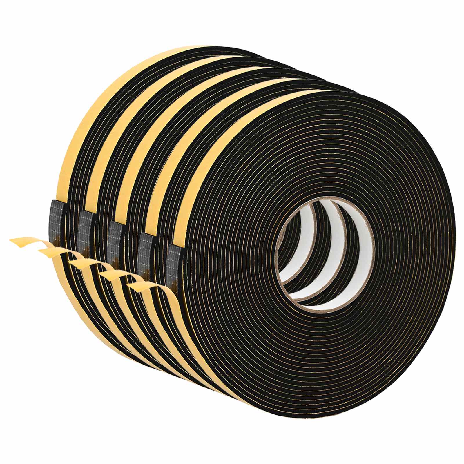 Samoljepljiva pjenasta traka 5 pcs Crna 10mm x 10m CR pjena