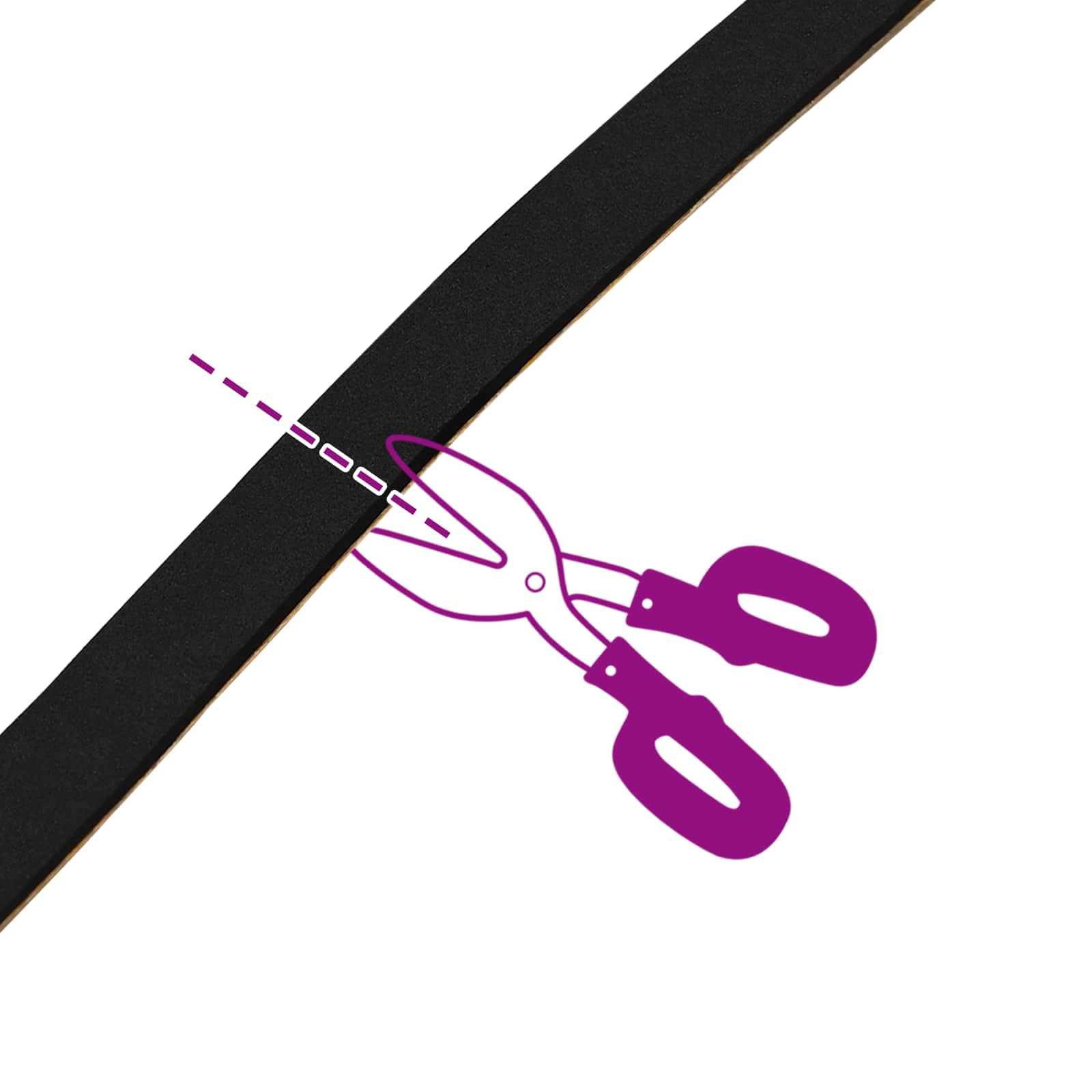 Samoljepljiva pjenasta traka 5 pcs Crna 10mm x 10m CR pjena