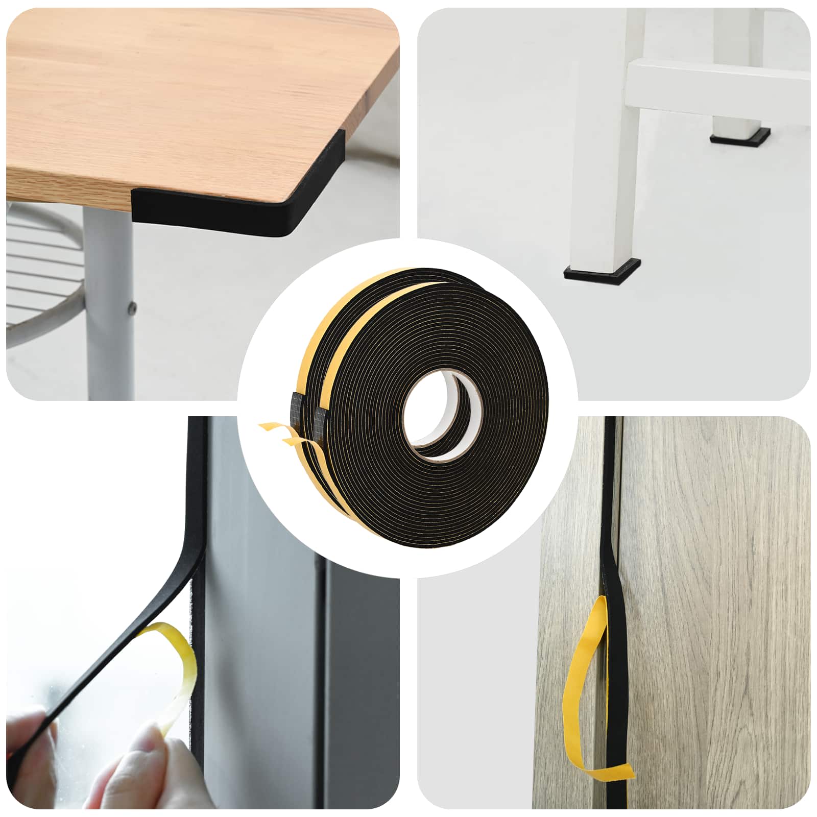 Samoljepljiva pjenasta traka 2 pcs Crna 20mm x 10m CR pjena