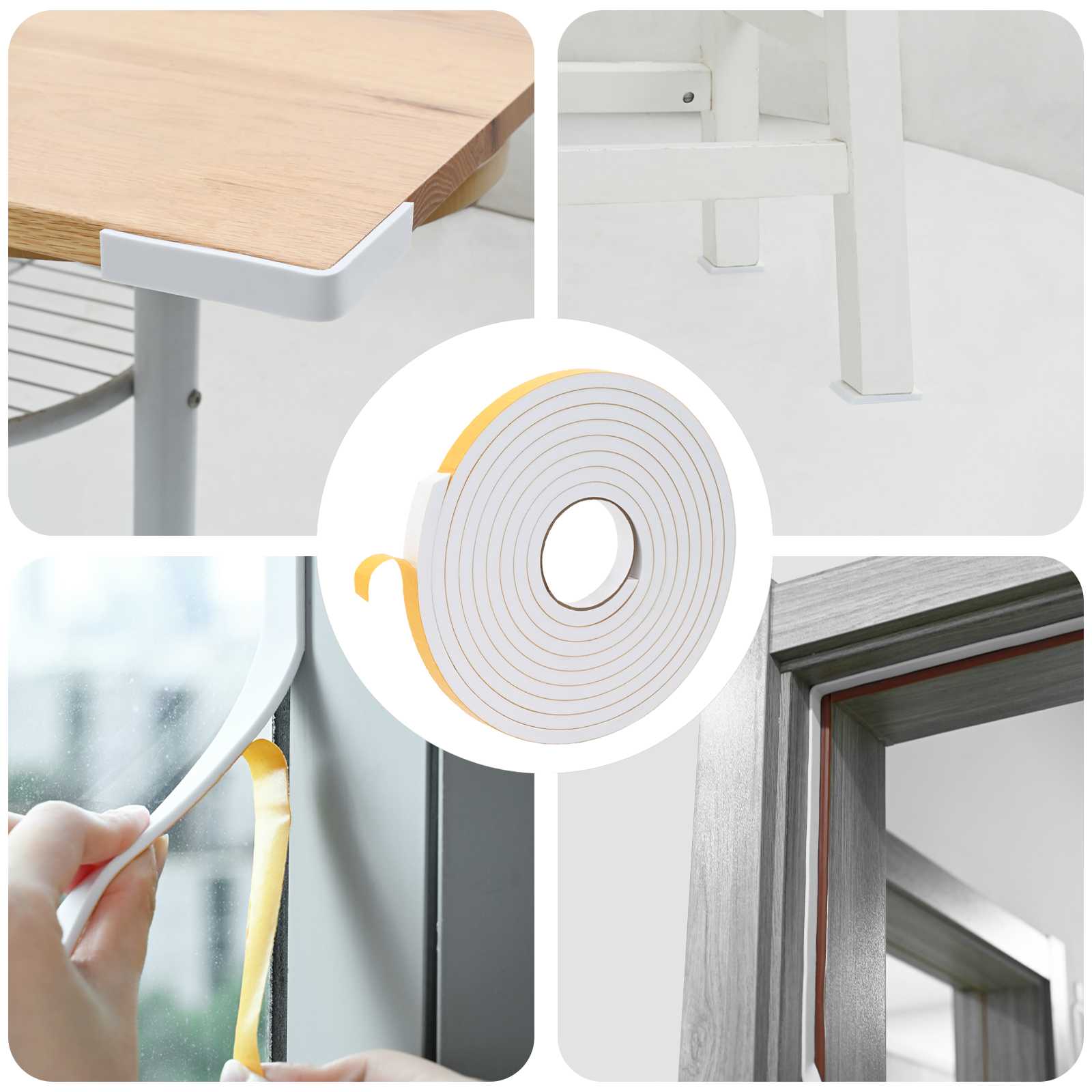 Samoljepljiva pjenasta traka 10 pcs Bijela 20mm x 5m CR pjena