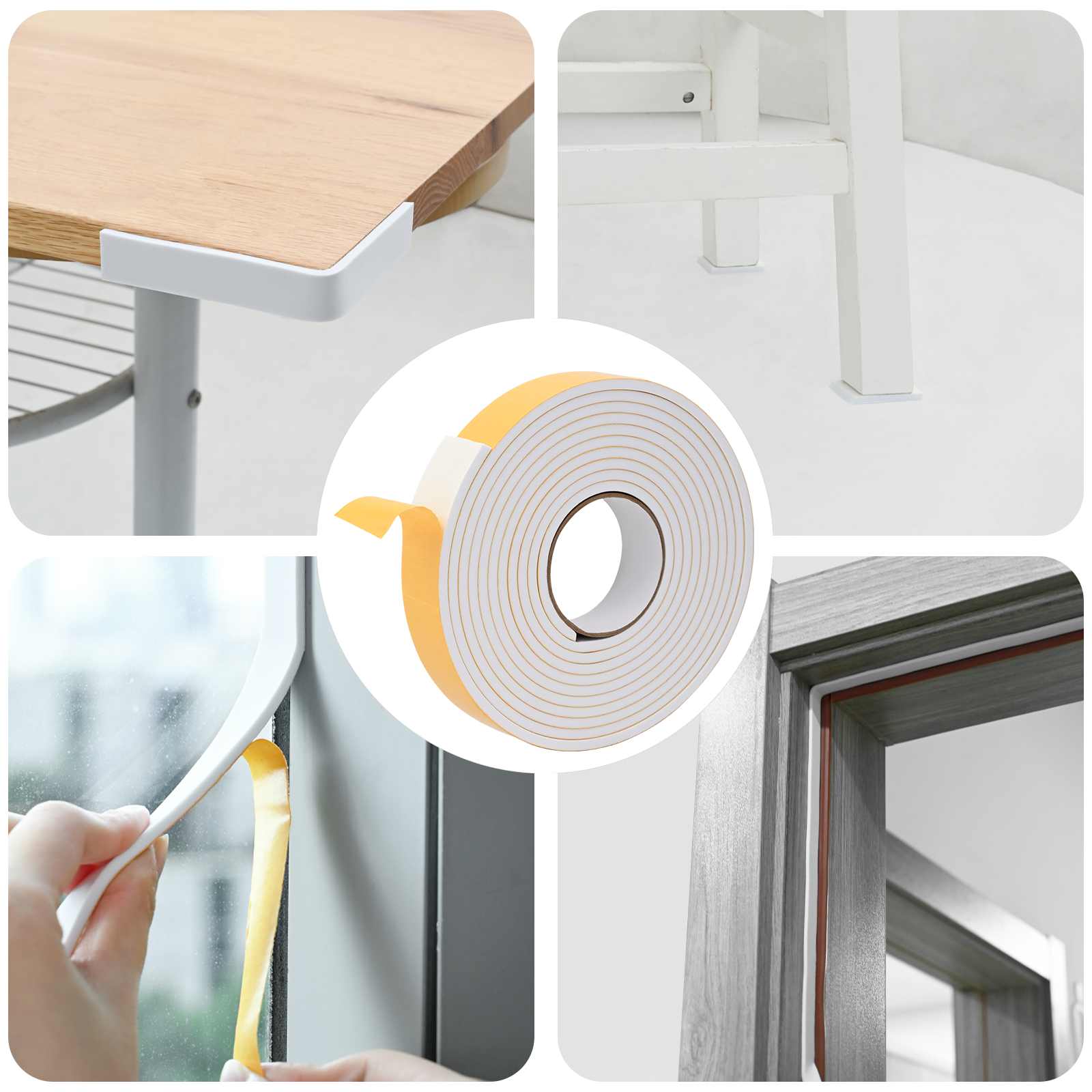 Samoljepljiva pjenasta traka 10 pcs Bijela 40mm x 5m CR pjena