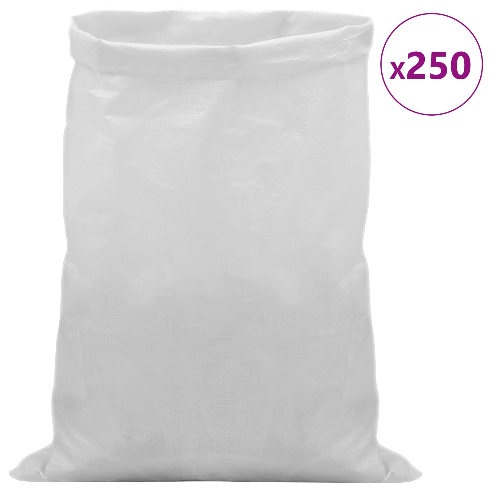 Tkanine vreće 250 pcs Bijela 40 x 60 cm PP