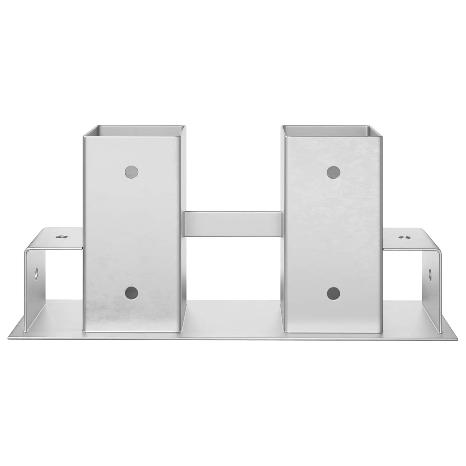 Pomoć za slaganje drva 12 pcs Srebrna 34 x 10 x 15 cm Čelik