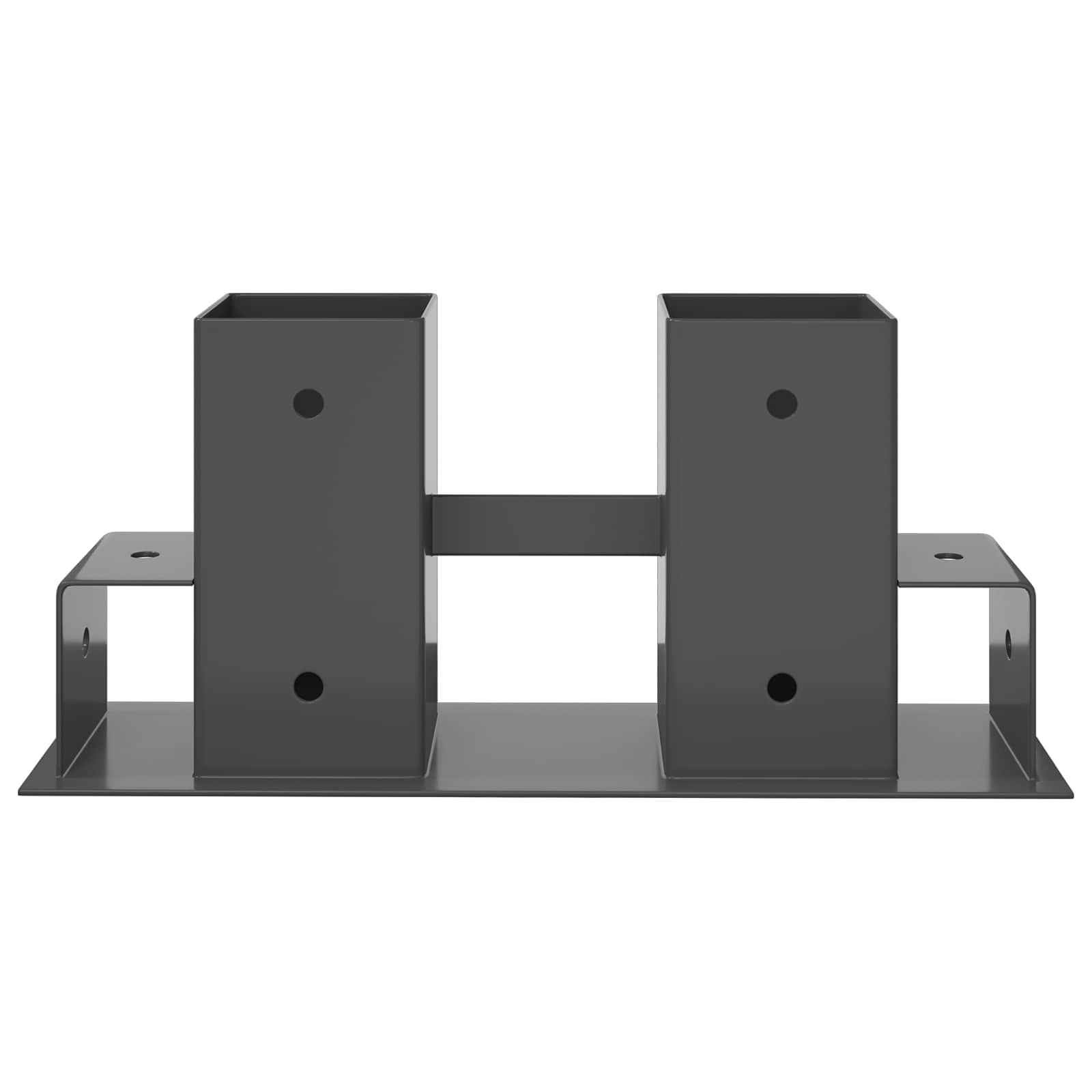 Pomoć za slaganje drva 12 pcs Antracit 34 x 10 x 15 cm Čelik