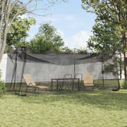 Mreža za komarce u vrtu 156 Crna 3 x 6 x 2,5 m Poliester