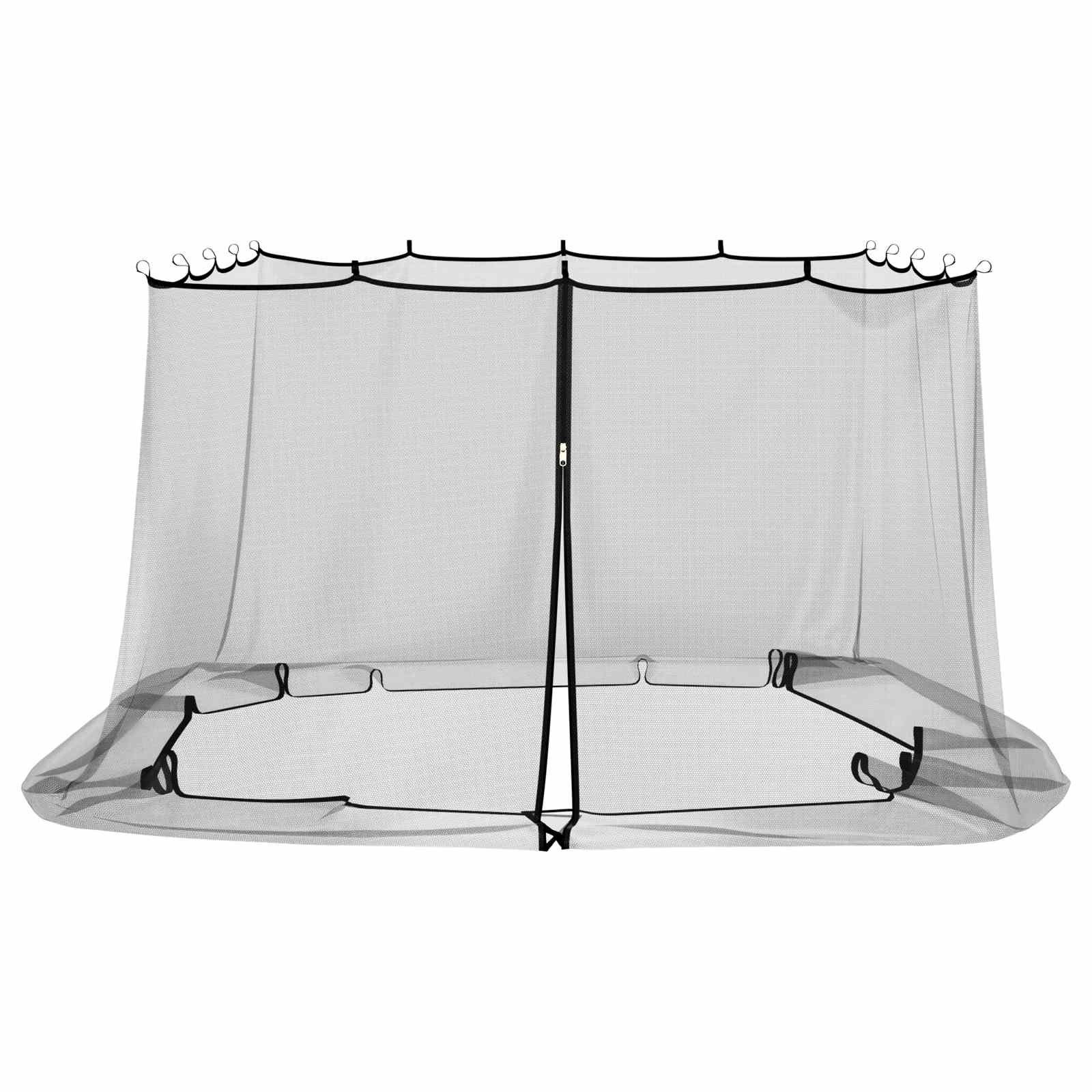 Mreža protiv komaraca za gazebo 220 mesh Crna 3,6 x 3,6 x 2 m