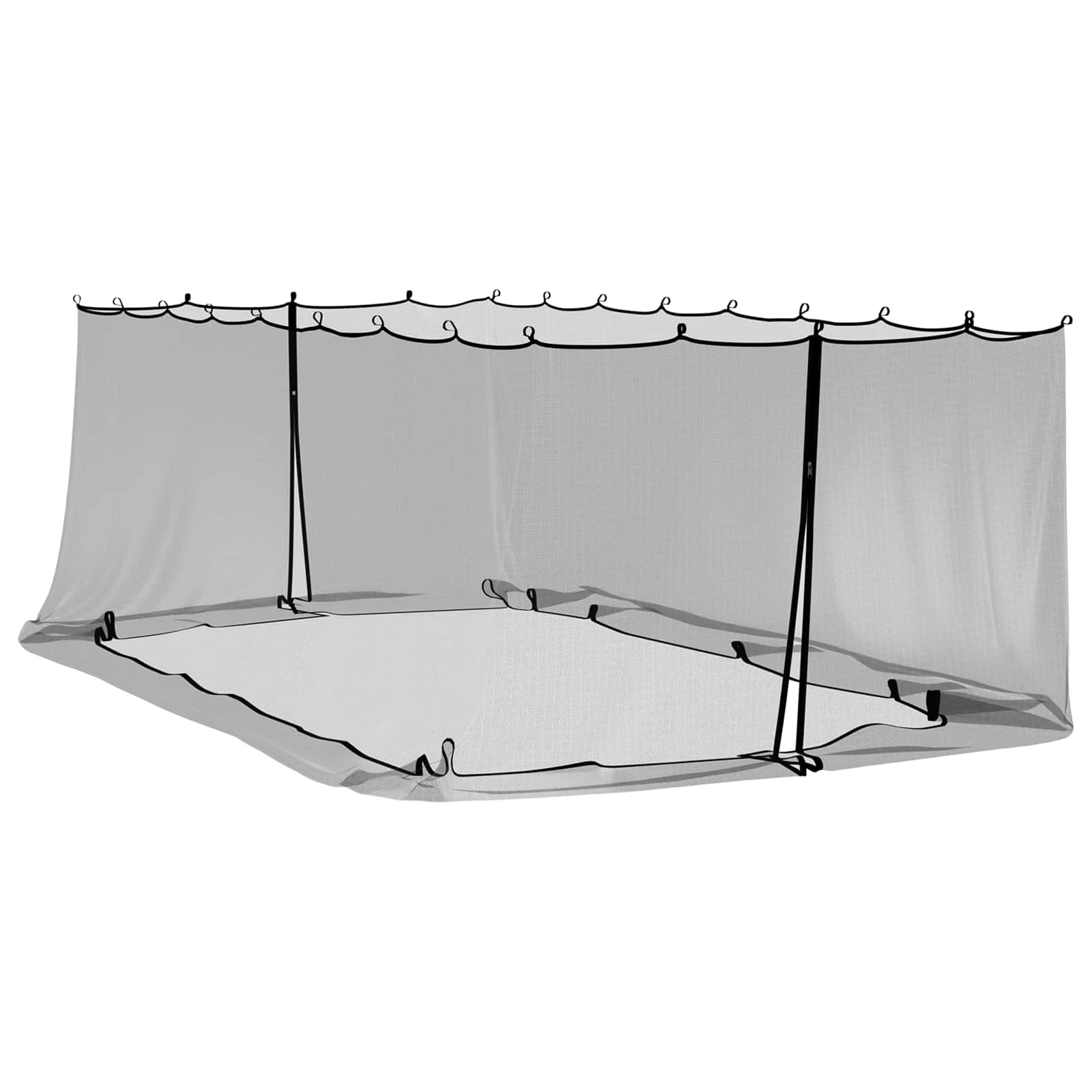 Mreža protiv komaraca za gazebo 220 mesh Crna 6 x 3 x 2 m