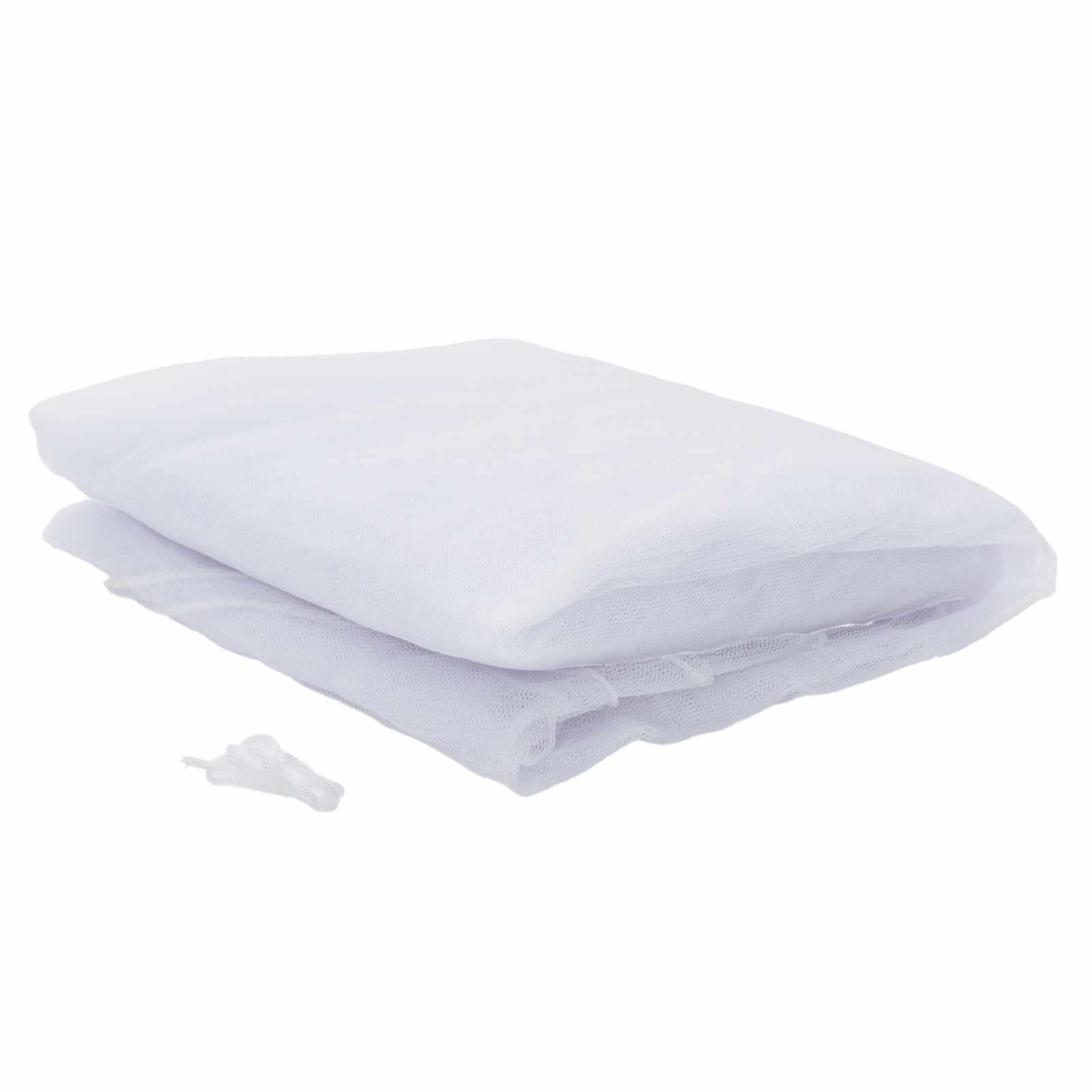 Mreža za komarce za krevet 3 pcs 156 mesh Bijela Ø56 x 220 cm