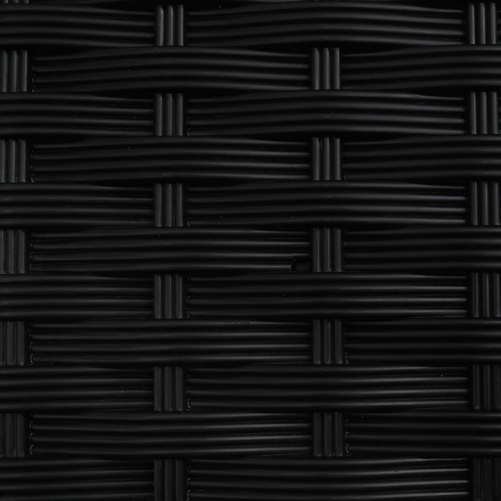 Povišeni krevet s mrežom i krovom Crna 207 x 40 x 126 cm PP