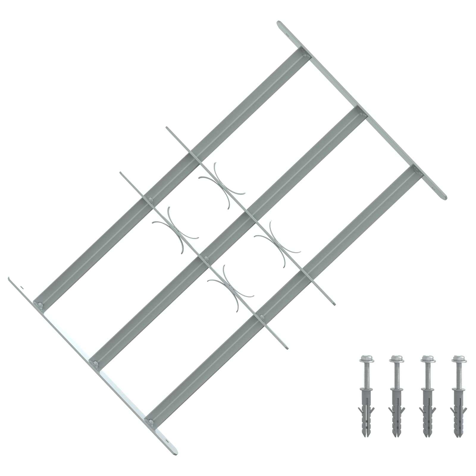 Sigurnosna rešetka za prozore s 3 poprečna okvira 3 pcs