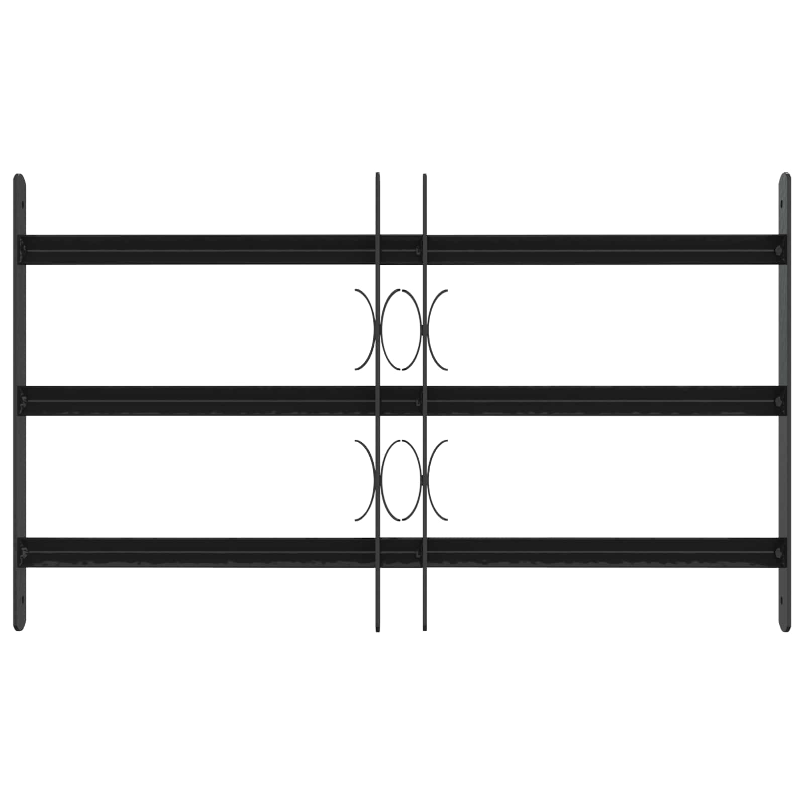 Sigurnosna rešetka za prozore s 3 poprečna okvira 3 pcs