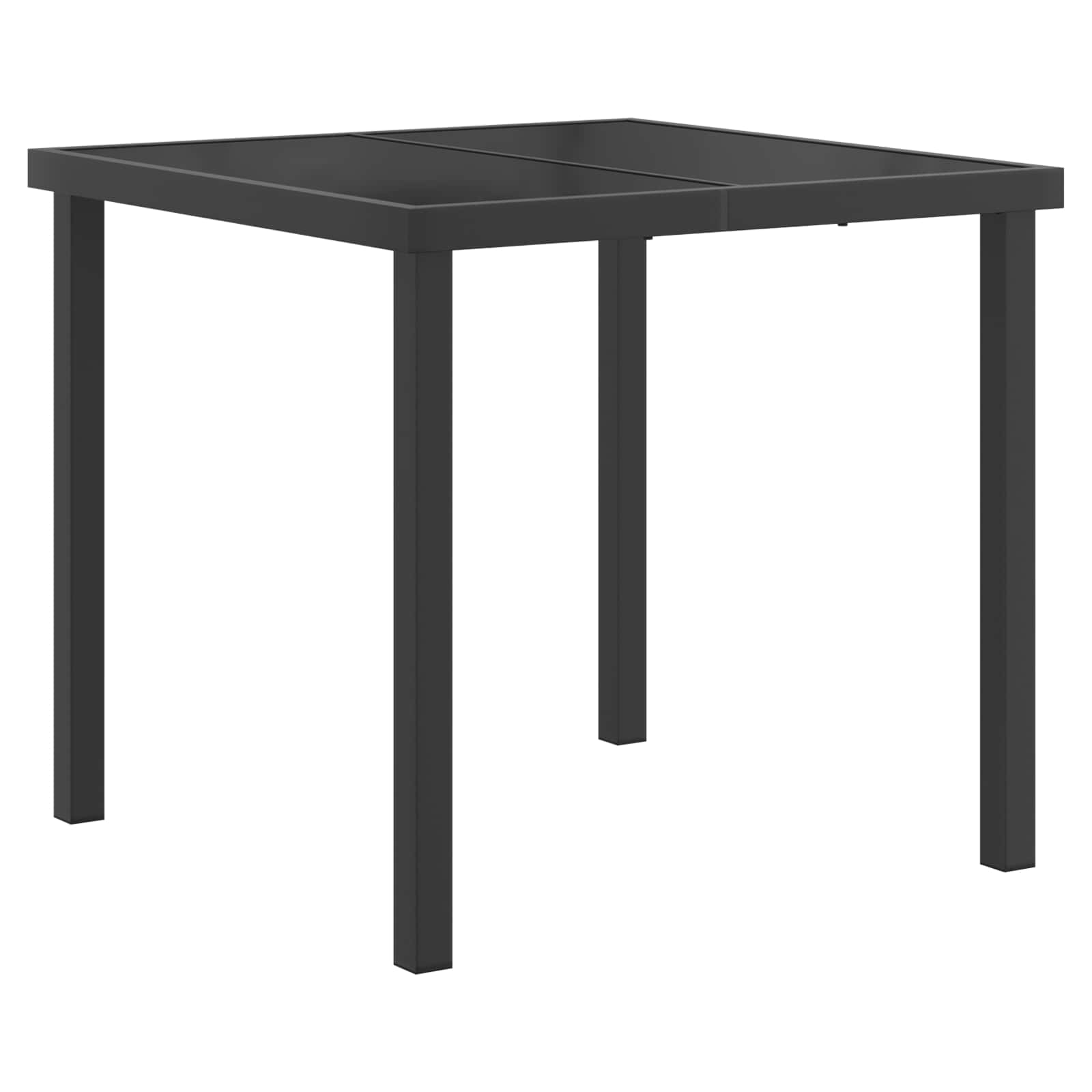 Set vanjskog namještaja 5 pcs Crna i antracit 80 x 80 x 73 cm