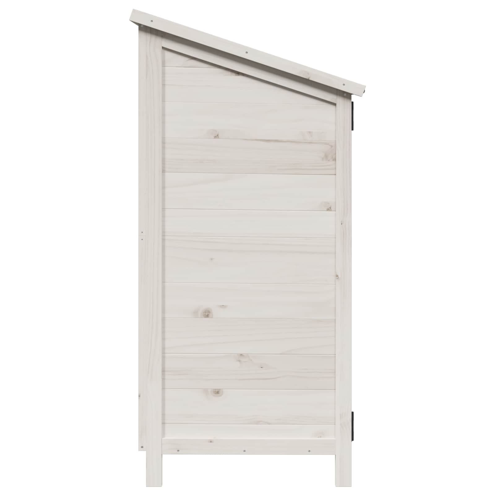 Vrtna Šupa Bijela 106,5 x 56 x 113,5 cm Čvrsto drvo jele