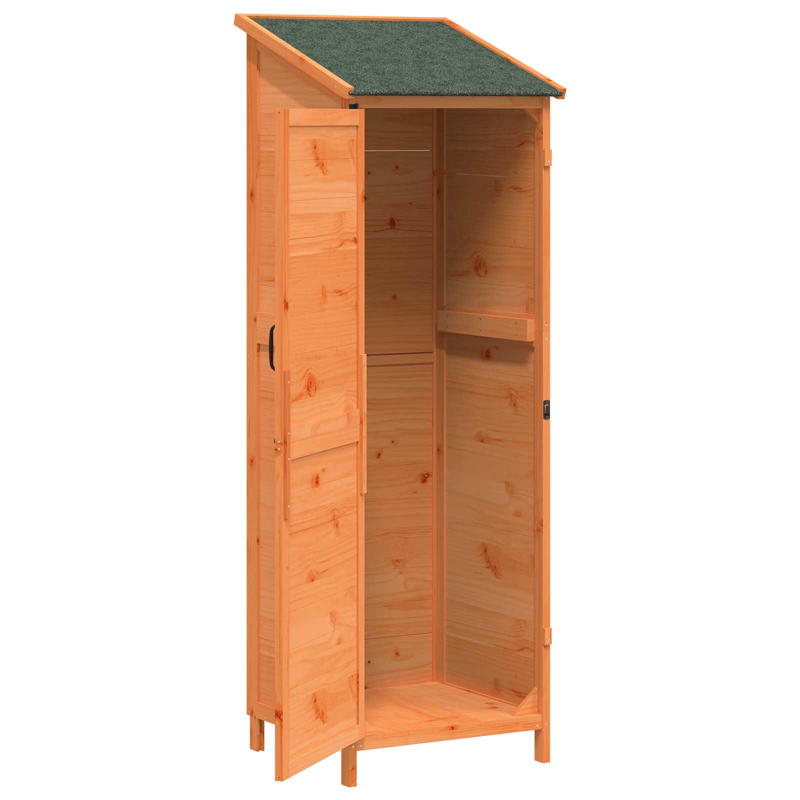 Vrtna Šupa s krovom Smeđa 59,5 x 56 x 176,5 cm Čvrsto drvo jele