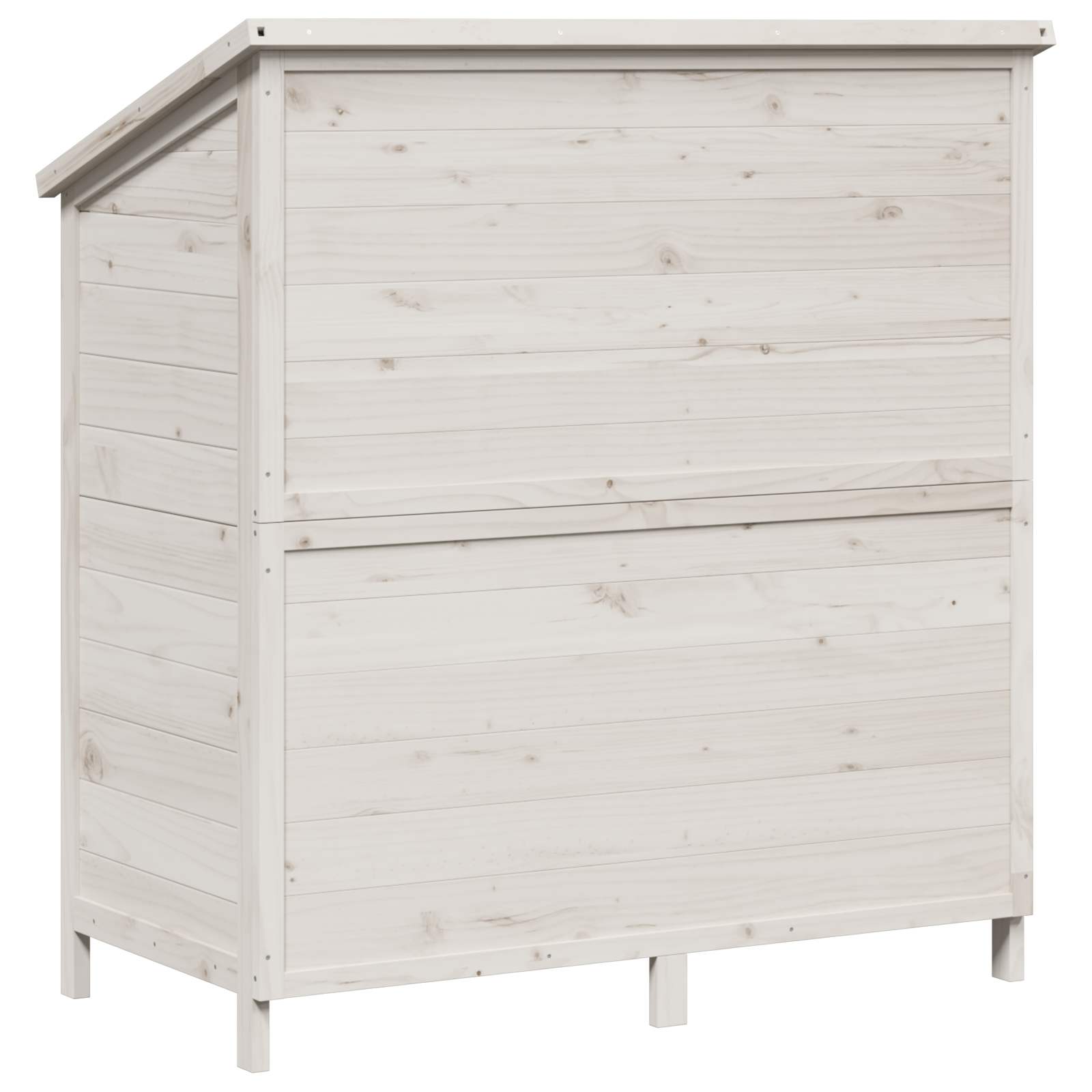 Vrtna Šupa Bijela 106 x 56 x 113,5 cm Čvrsto drvo jele