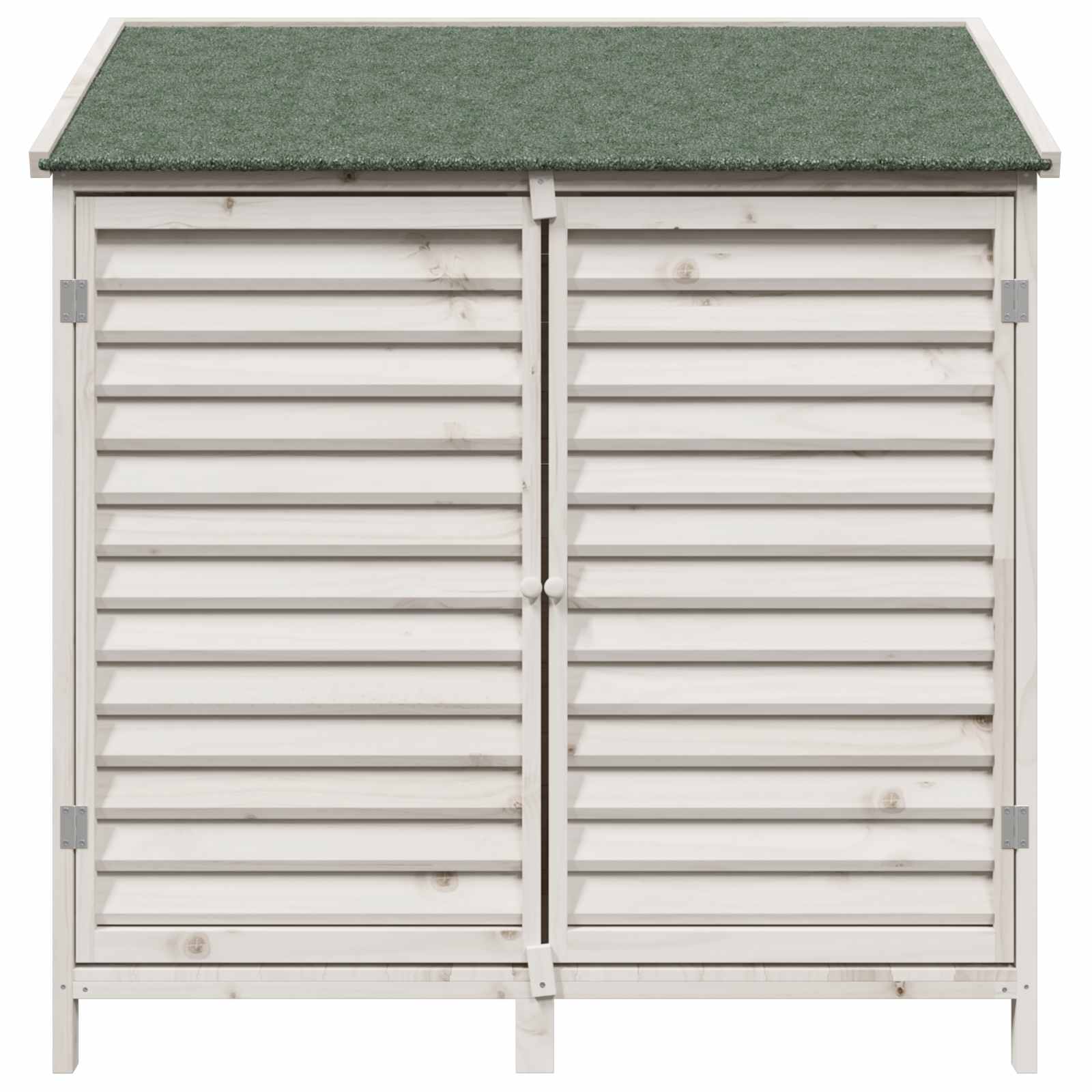 Vrtna Šupa s krovom Bijela 106 x 56 x 113,5 cm Čvrsto drvo jele