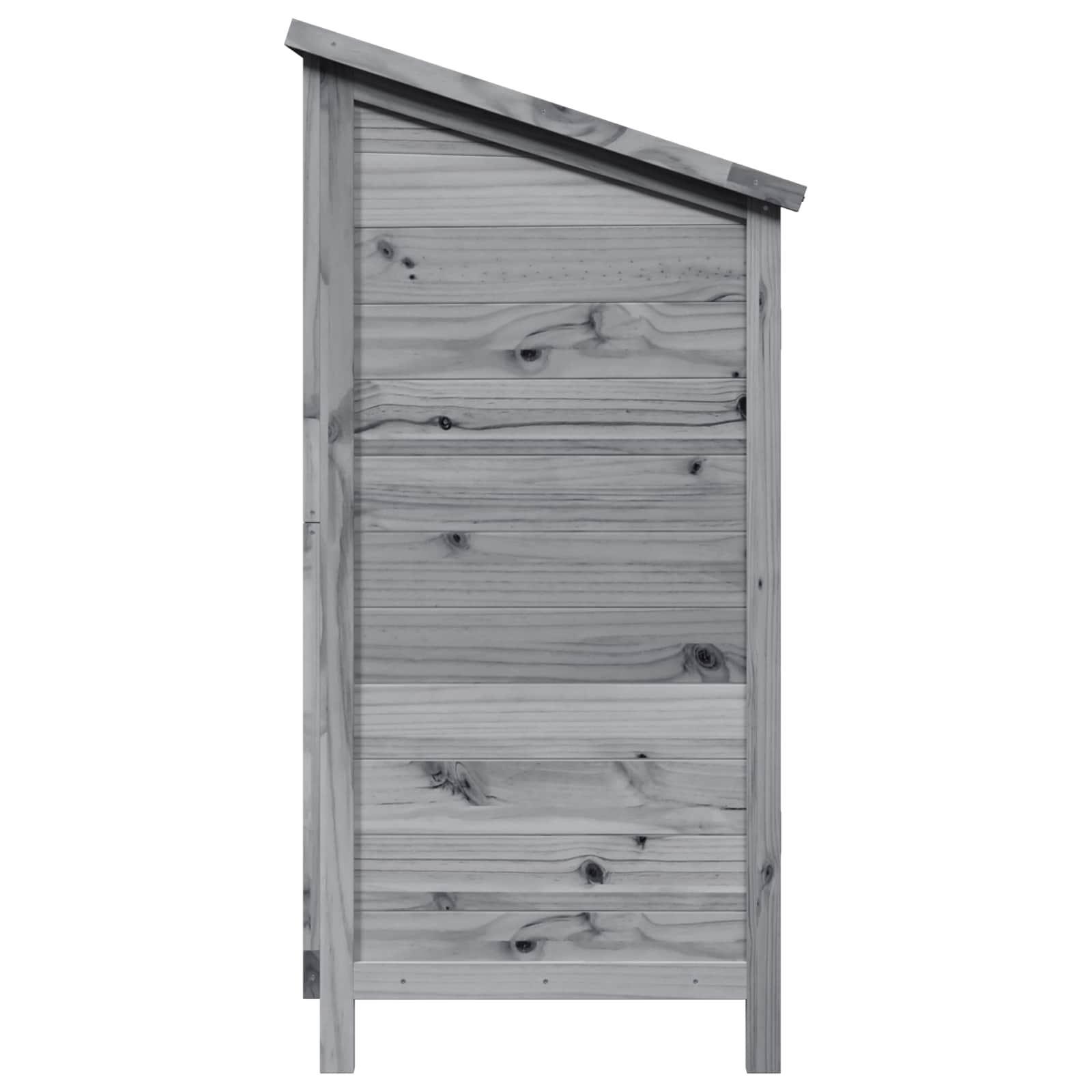 Vrtna Šupa s krovom Siva 106 x 56 x 113,5 cm Čvrsto drvo jele