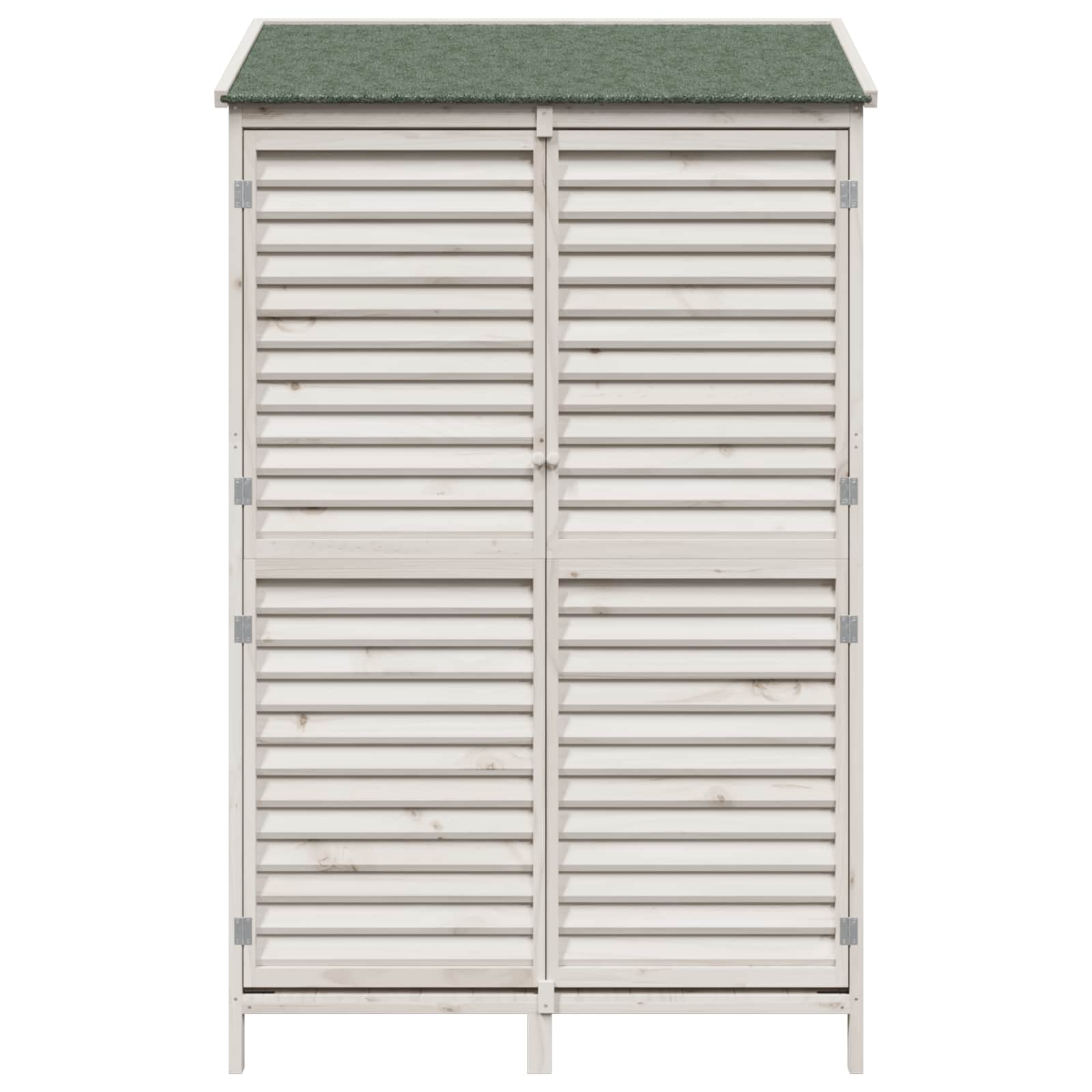 Vrtna Šupa Bijela 106 x 56 x 176,5 cm Čvrsto drvo jele