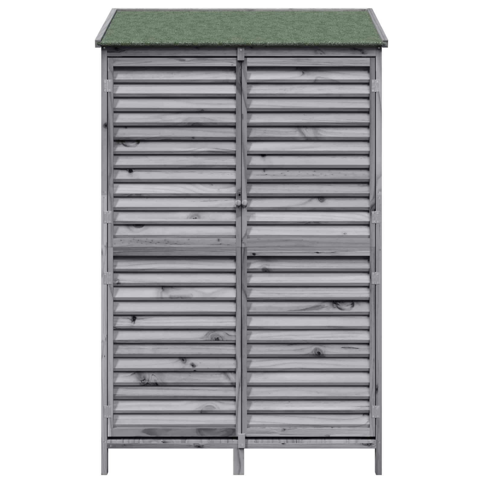 Vrtna Šupa Siva 106 x 56 x 176,5 cm Čvrsto drvo jele