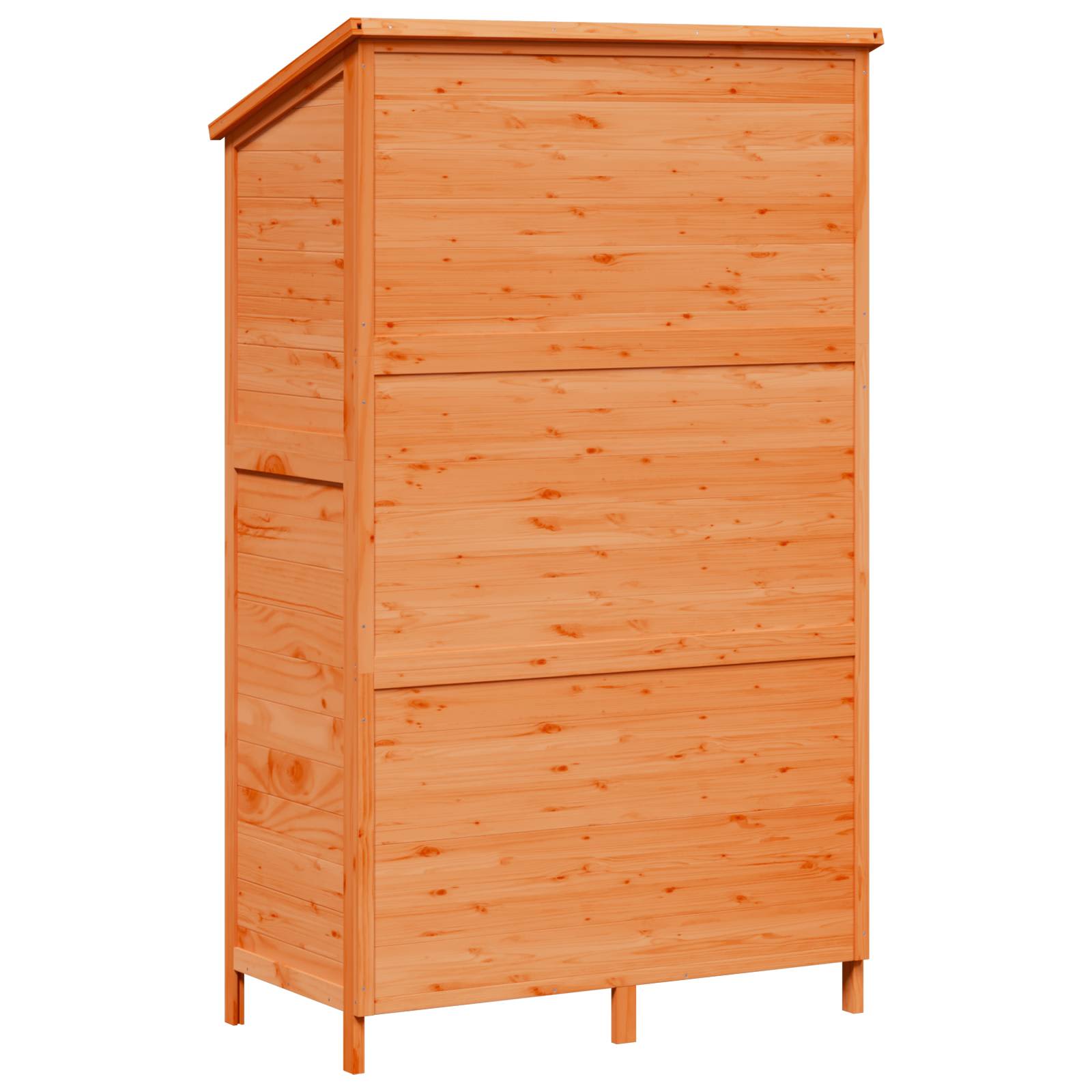 Vrtna Šupa s krovom Smeđa 106 x 56 x 176,5 cm Čvrsto drvo jele