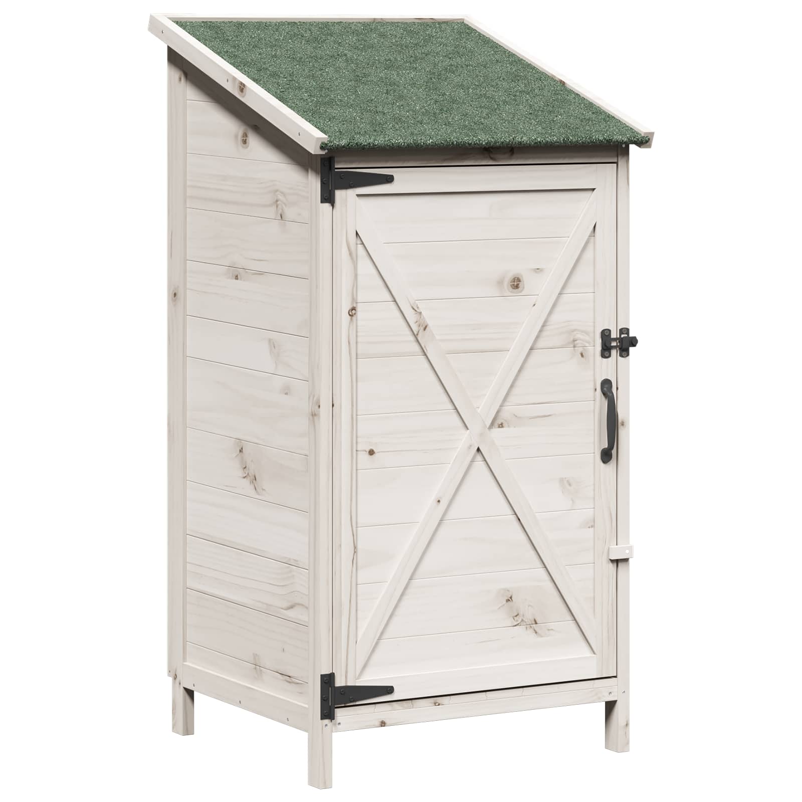 Vrtna Šupa Bijela 59,5 x 56 x 113,5 cm Čvrsto drvo jele