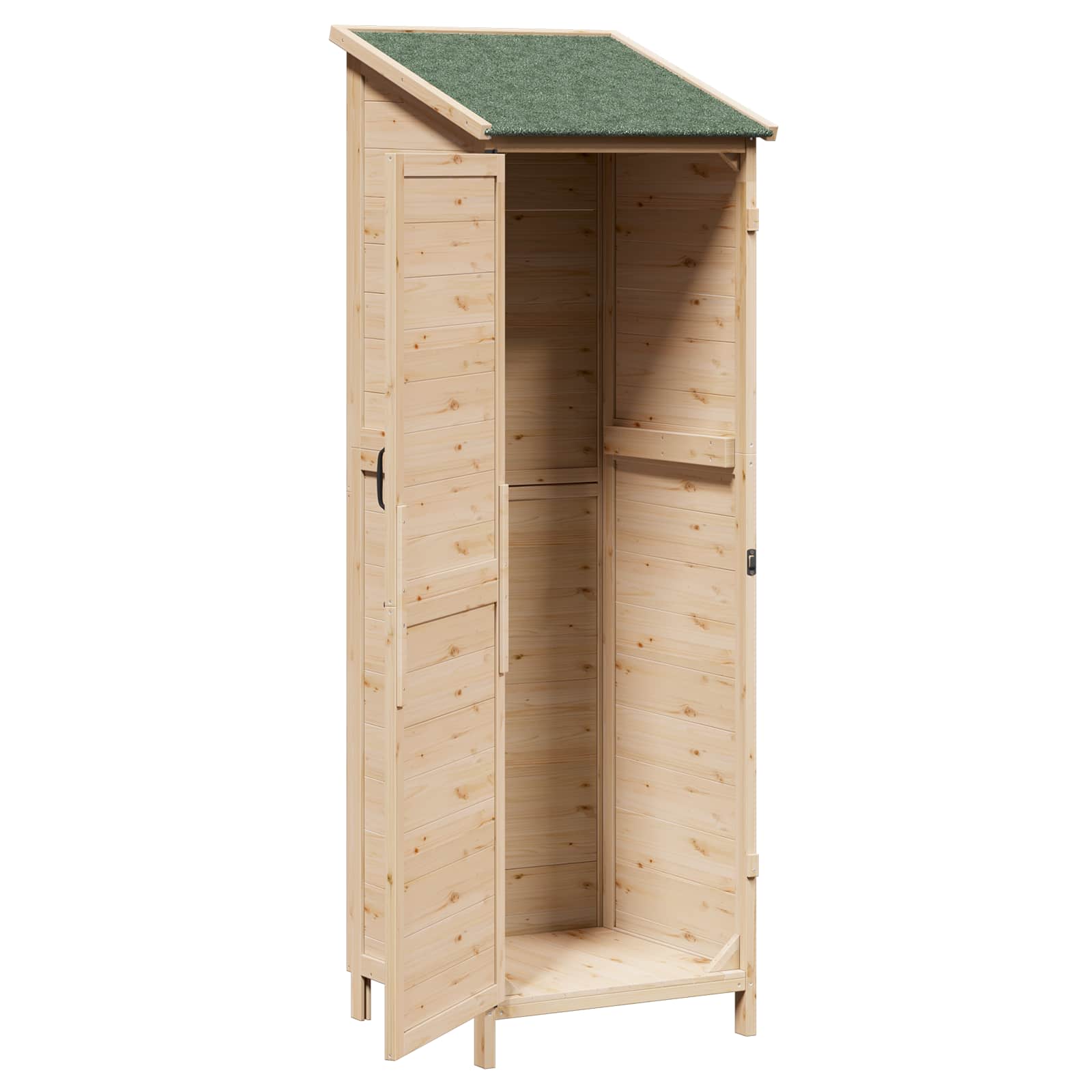 Vrtna Šupa Prirodna 59,5 x 56 x 176,5 cm Čvrsto drvo jele