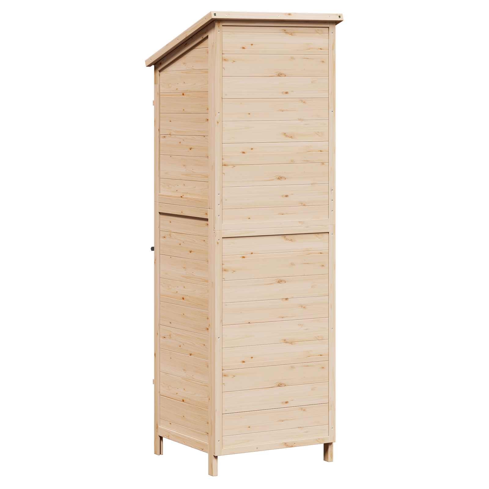Vrtna Šupa Prirodna 59,5 x 56 x 176,5 cm Konstruirano drvo
