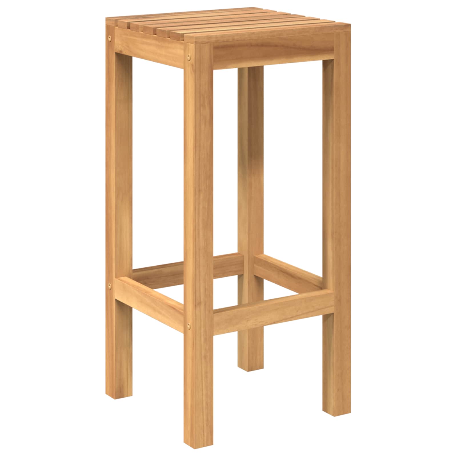 Vanjski bar set 3 pcs Neprerađeno Čvrsto teak drvo