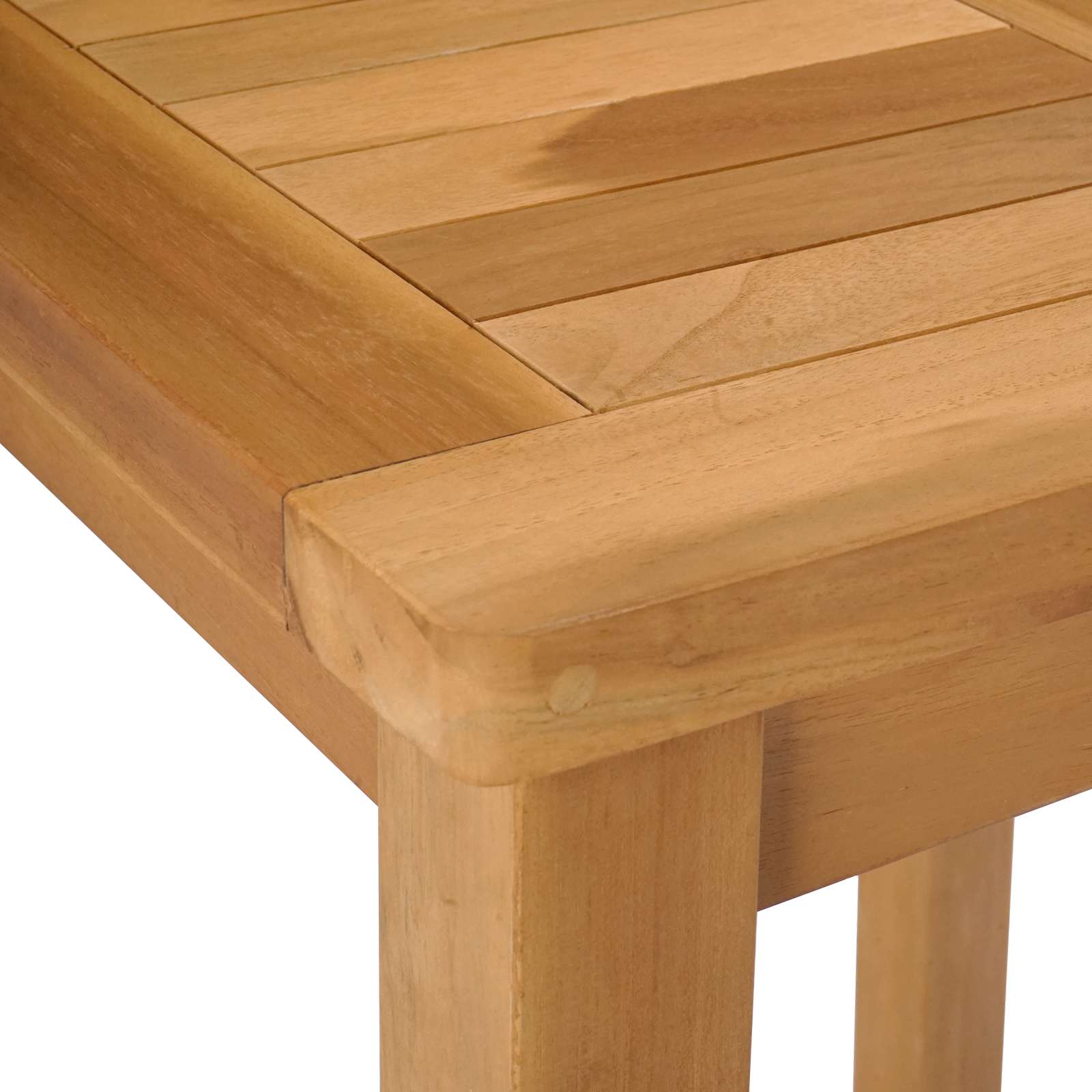 Vanjski bar set 3 pcs Neprerađeno Čvrsto teak drvo