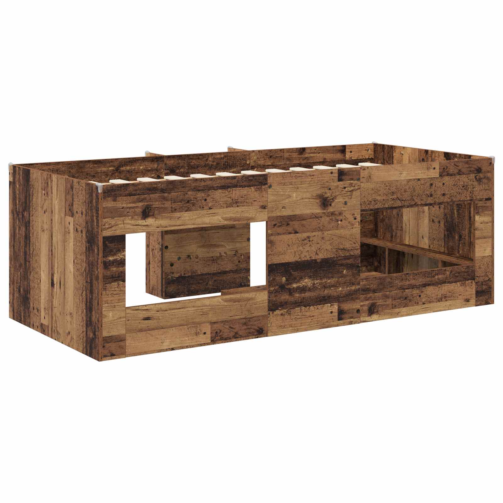 Kreveta za visoko spavanje djece 2 pcs Staro drvo 90 x 200 cm